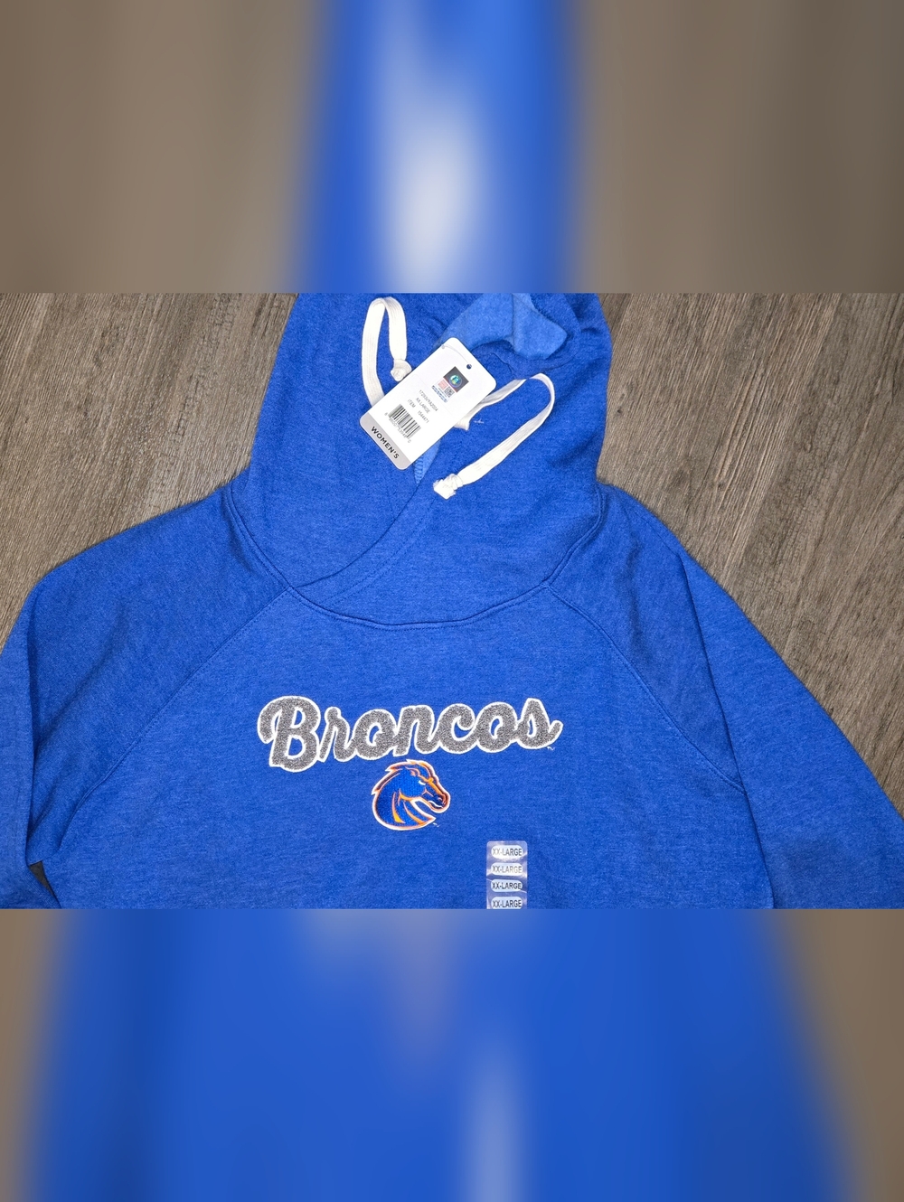 Boise State Broncos Hoodie Women’s XXL Blue NCAA Official Licensed Pullover NEW” - Picture 4 of 13